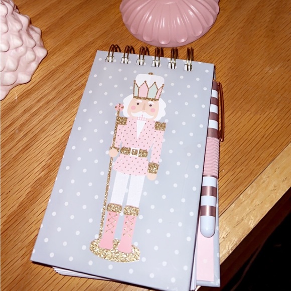 Pink Pastel Nutcracker Notepad and pen PinkMas New - Picture 5 of 8
